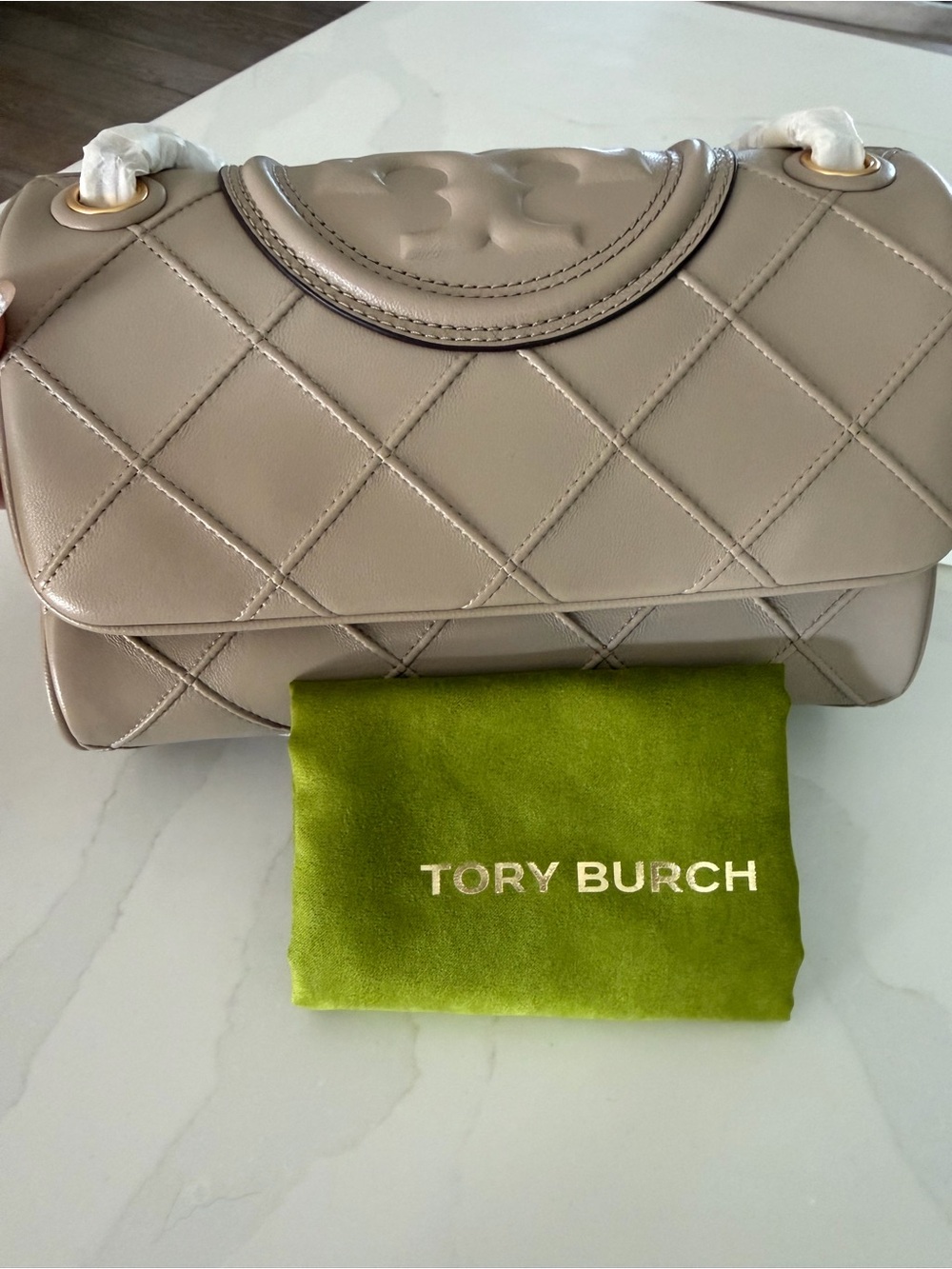 Tory Burch Small Fleming Soft Shoulder Bag in Fresh Clay MSRP $630 NEW - Picture 10 of 10